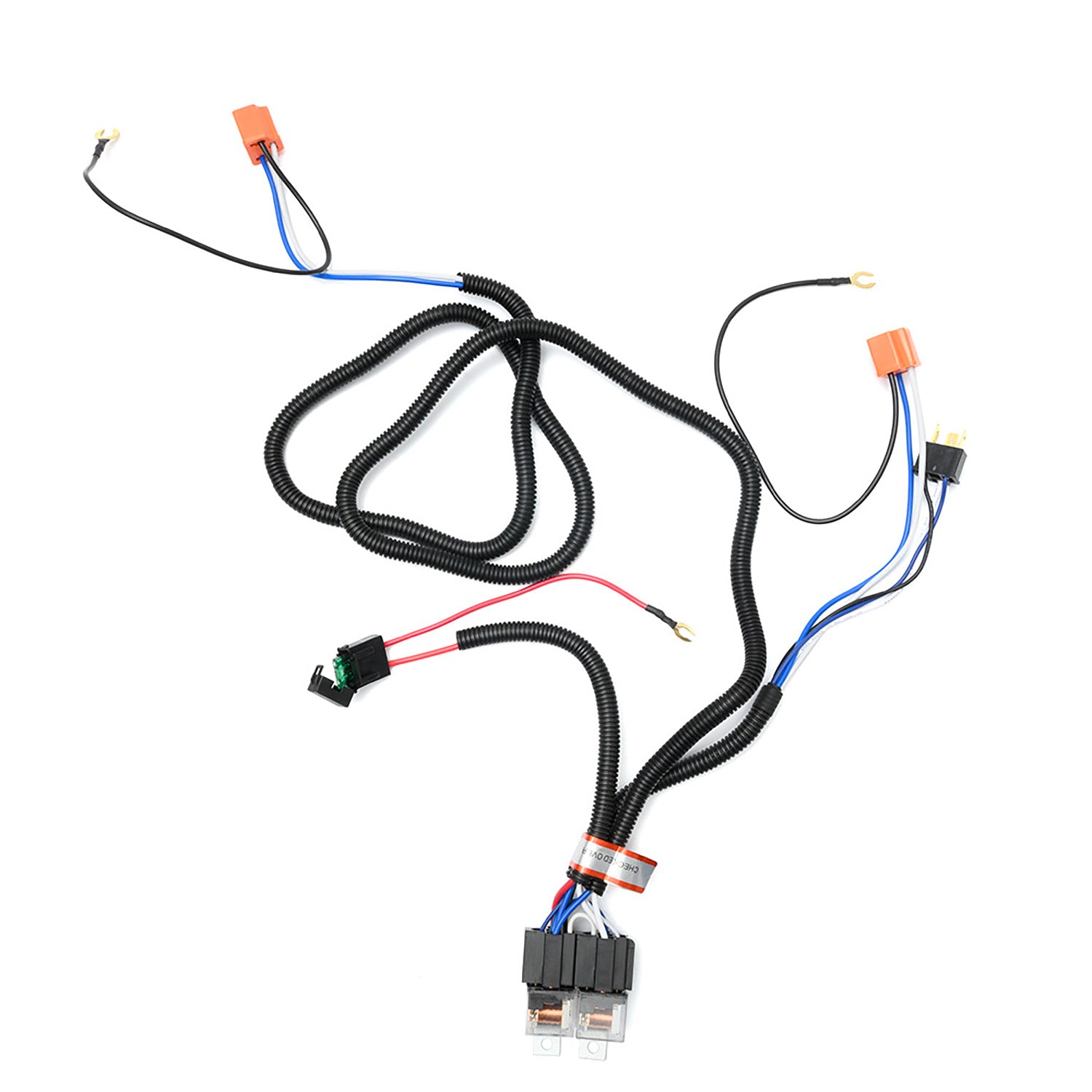 H4 H6054 Headlight Relay Harness Kit for 5x7 7x6 7" Sealed Beam LED Headlights - NS Auto Lighting