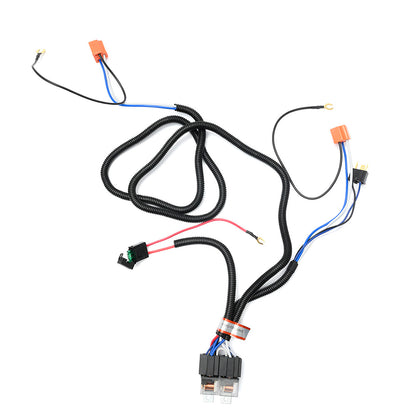 H4 H6054 Headlight Relay Harness Kit for 5x7 7x6 7" Sealed Beam LED Headlights - NS Auto Lighting