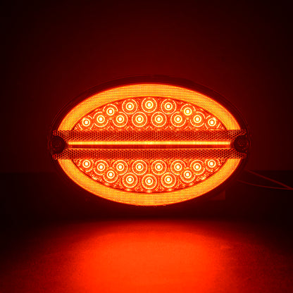Red Lens LED Halo Tail Light Assembly For 1997-2004 Chevrolet Corvette C5 - NS Auto Lighting