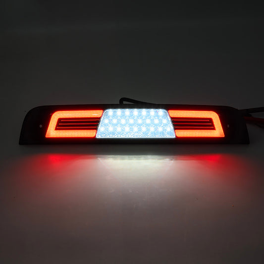 Smoked Lens Double C-Shaped LED Third Brake Light For 2019-2023 RAM  1500 - NS Auto Lighting