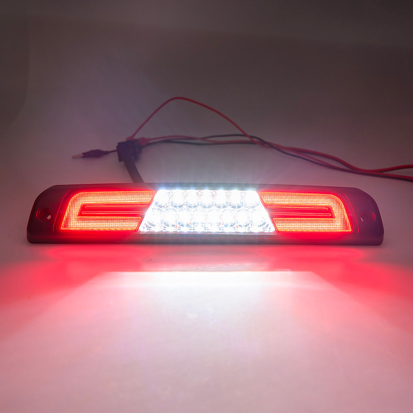 Red Lens Double C-Shaped LED Third Brake Light For 1994-2002 Dodge  Ram - NS Auto Lighting
