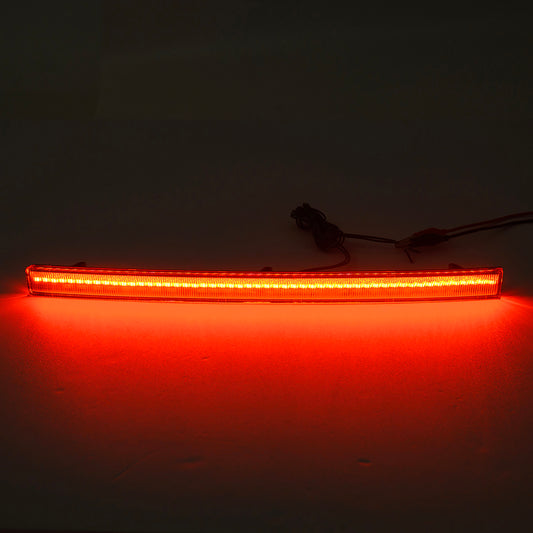 Réflecteurs de pare-chocs arrière à LED à lentille rouge pour Chevrolet Corvette C7 2014-2019