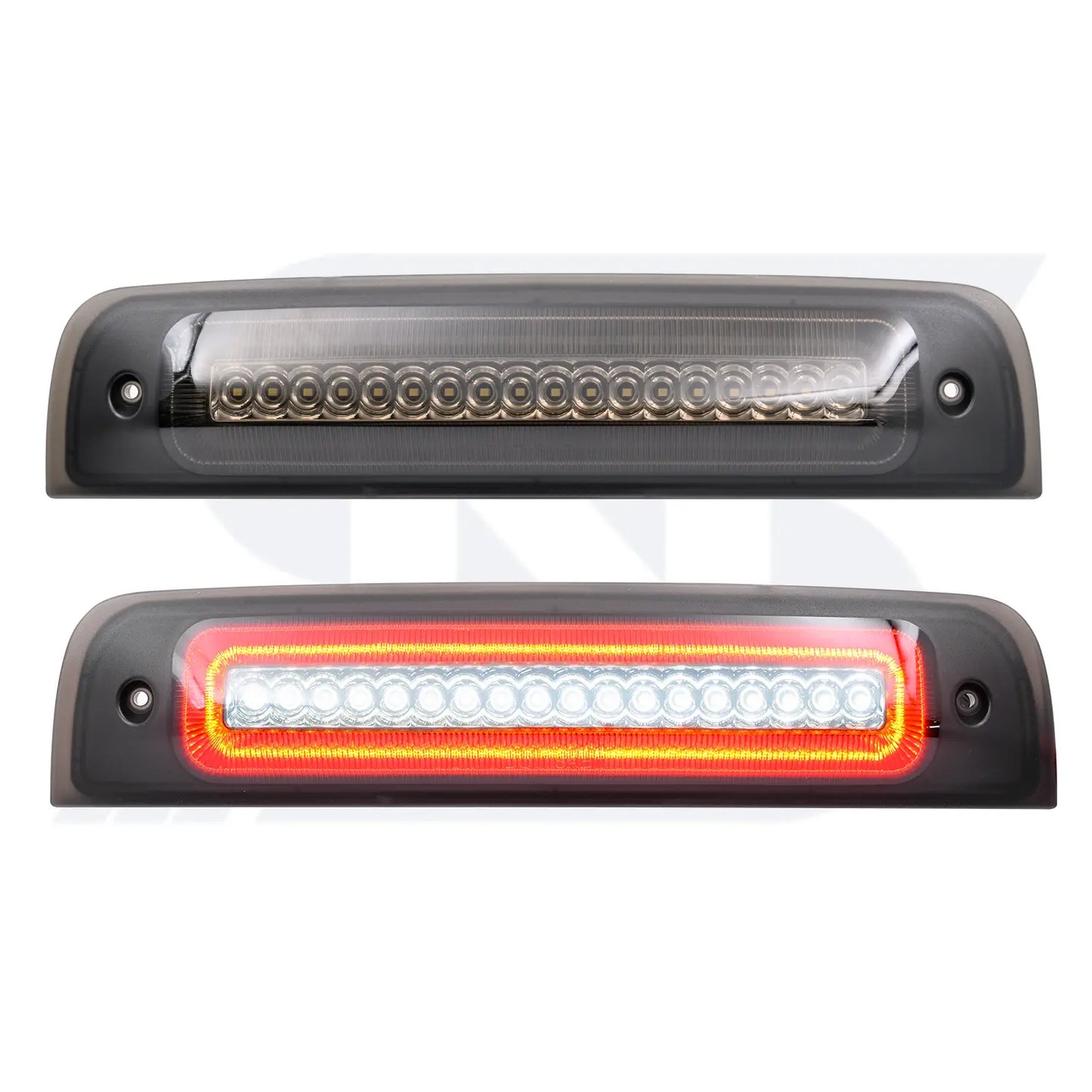 Troisième feu stop stroboscopique à LED de style F1 à lentille fumée pour Dodge Ram 2009-2018