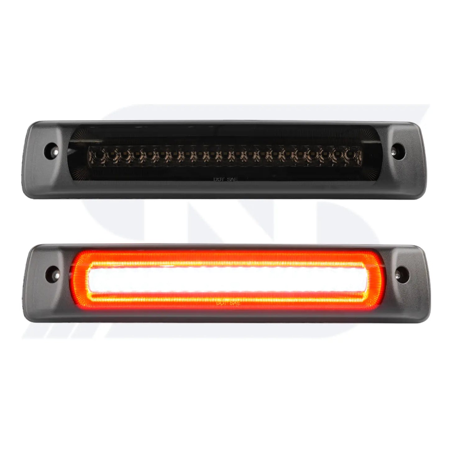 Troisième feu stop stroboscopique à LED de style F1 à lentille fumée pour Chevrolet Colorado, GMC Canyon 2015-2022