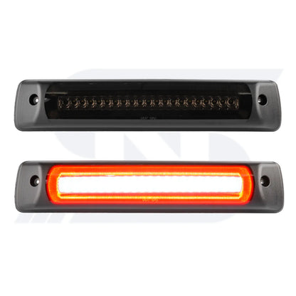 Troisième feu stop stroboscopique à LED de style F1 à lentille fumée pour Chevrolet Colorado, GMC Canyon 2015-2022