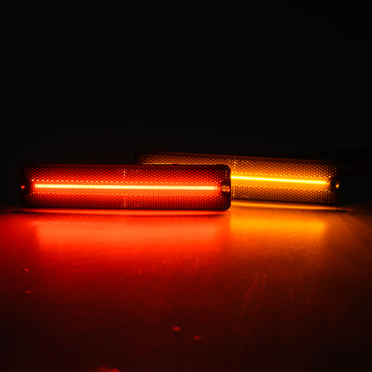 Smoked Lens LED Front&Rear Side Marker Lights For Jeep CJ Series, Jeep Cherokee SJ, etc. - NS Auto Lighting