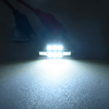 27mm 2835 6SMD Festoon LED Interior Dome Reading Light Bulbs