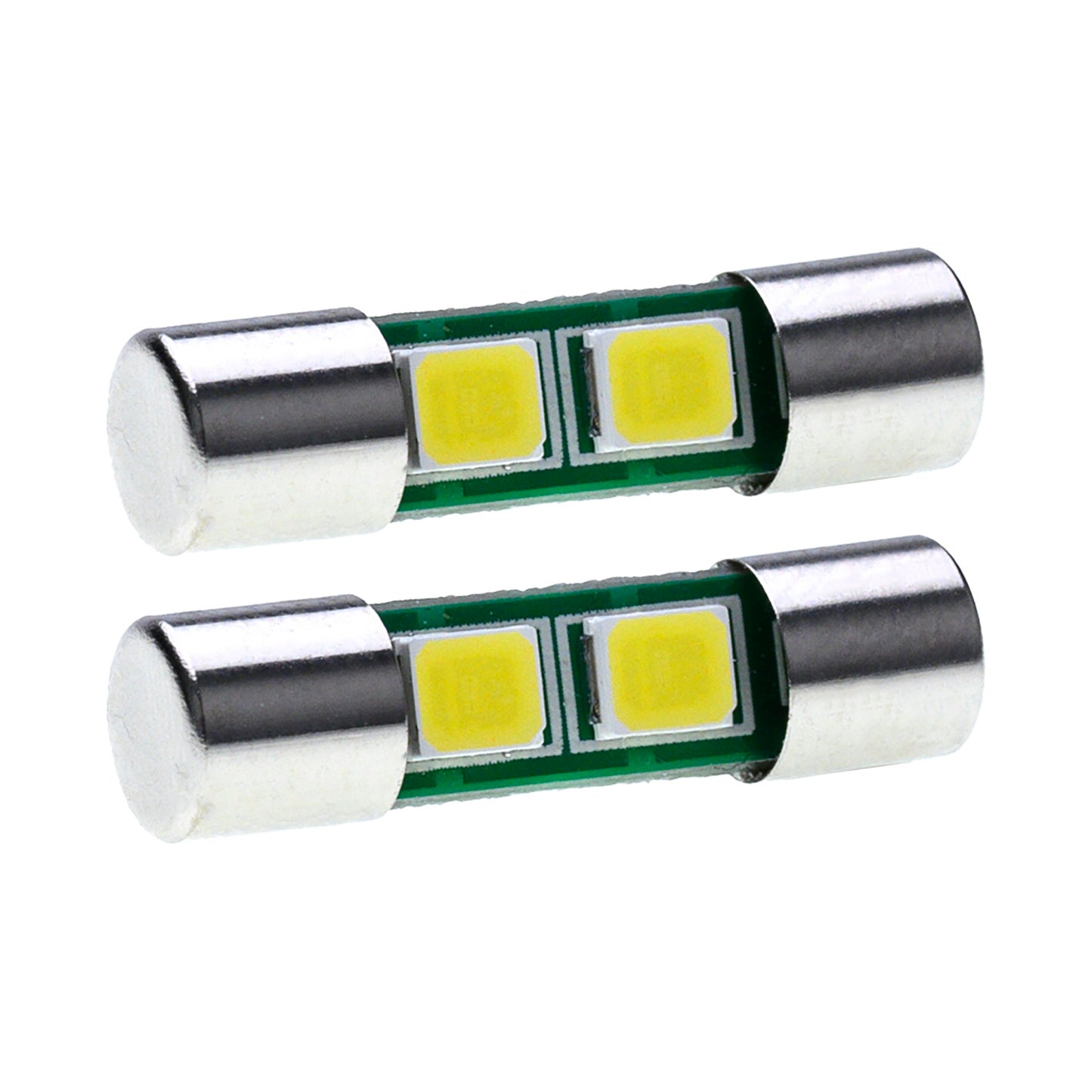 20mm 2835 Festoon LED Sun Visor Vanity Mirror Light Bulbs For 2004-2013 Nissan Titan, etc. - NS Auto Lighting