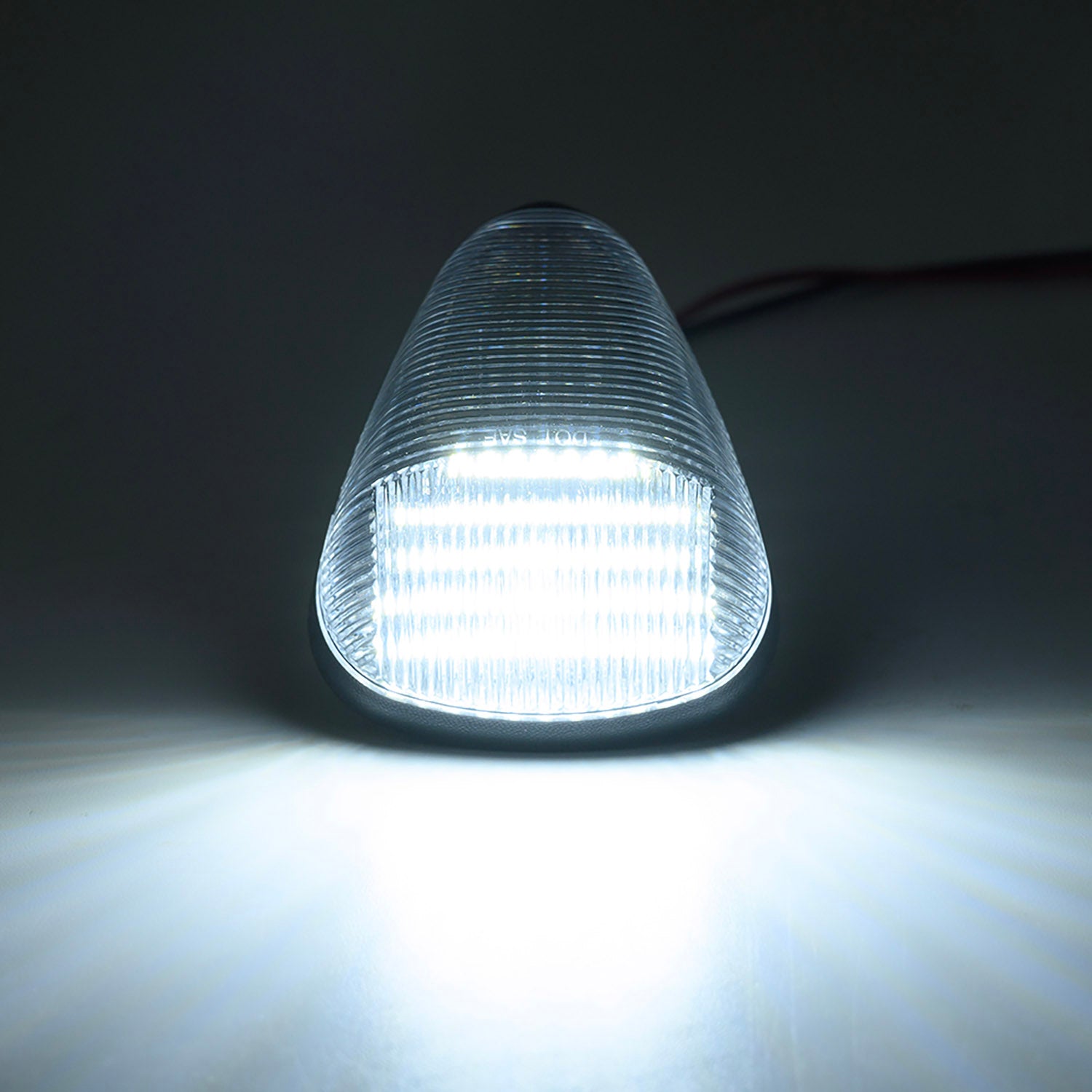 Clear Lens White LED Cab Roof Lights For 1999-2016 Ford Super Duty, etc. - NS Auto Lighting
