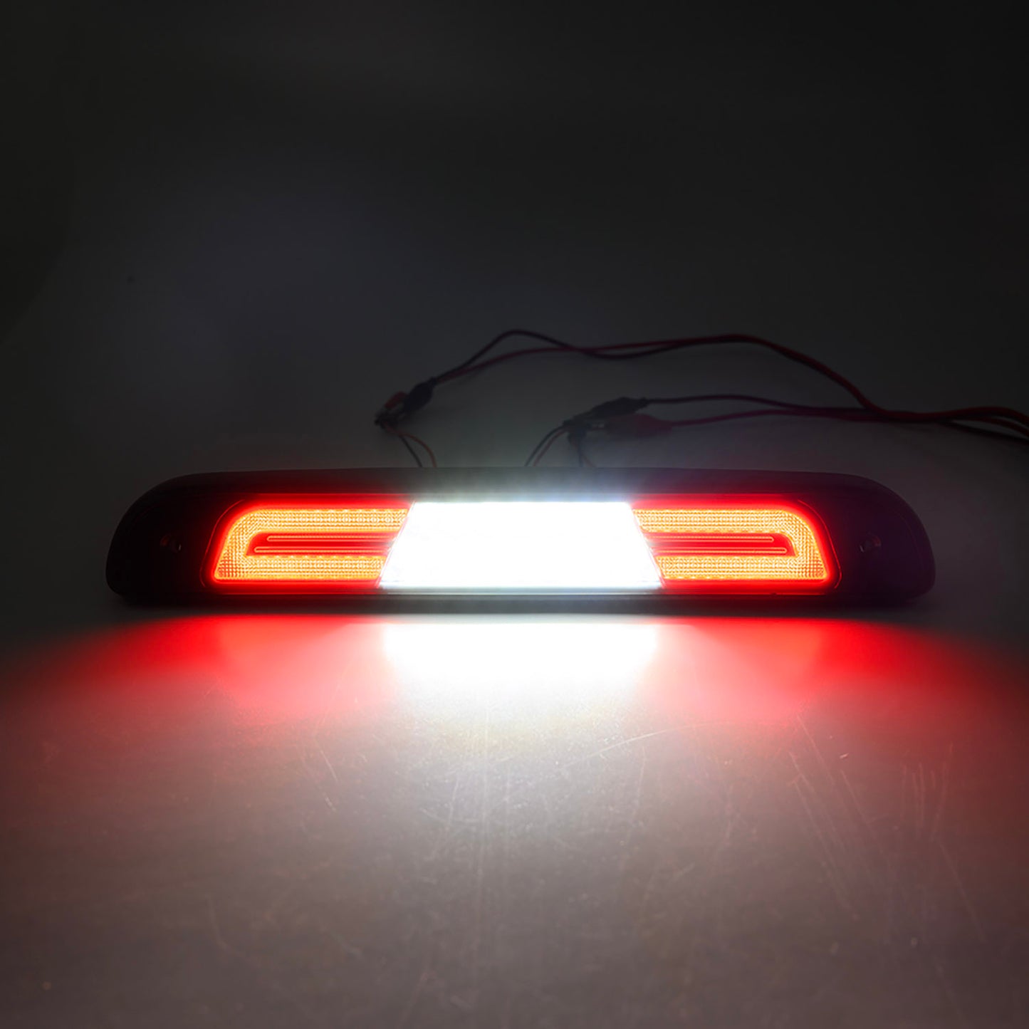 Smoked Lens Double C-Shaped LED Third Brake Light For 1994-1996 Ford F-Series, etc. - NS Auto Lighting
