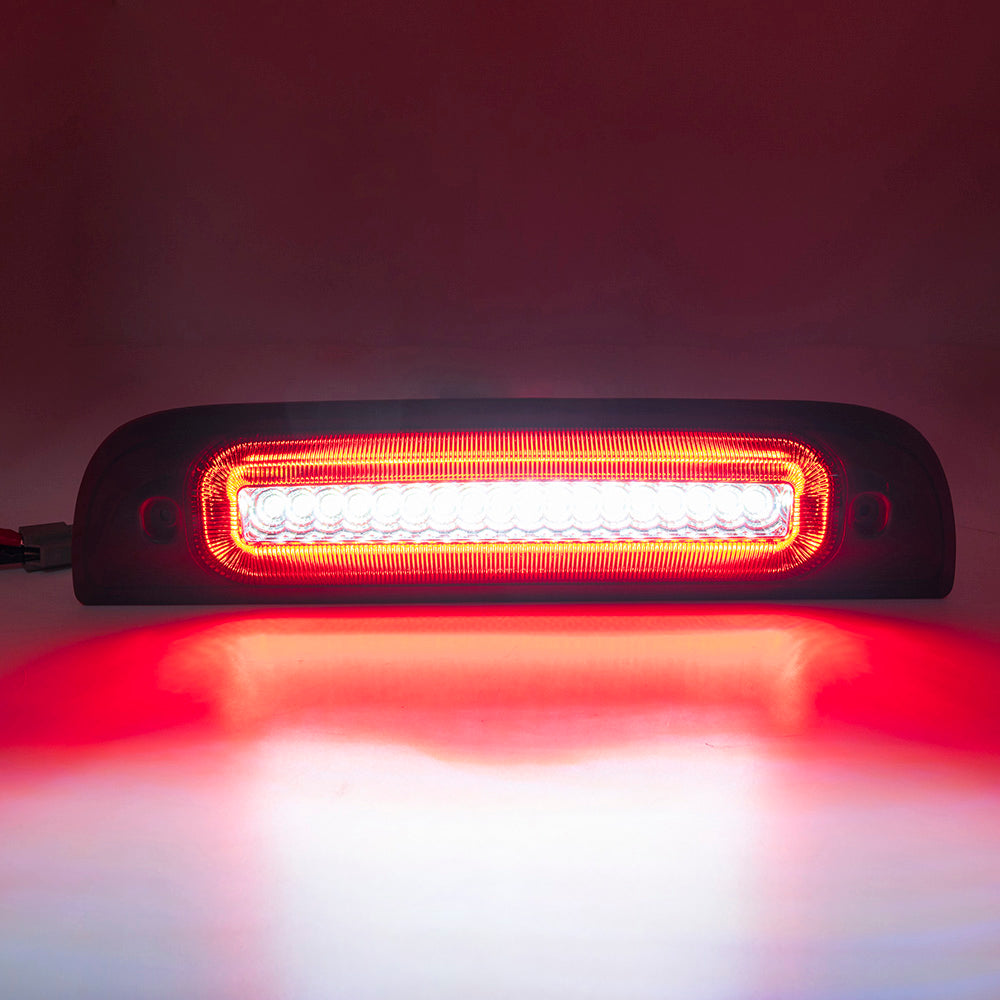 Red Lens F1 Style Strobe LED Third Brake Light For 2014-2019 Chevrolet Silverado, GMC Sierra - NS Auto Lighting