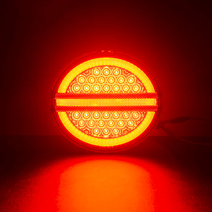 Red Lens LED Halo Tail Light Assembly For 2005-2013 Chevrolet Corvette C6 - NS Auto Lighting