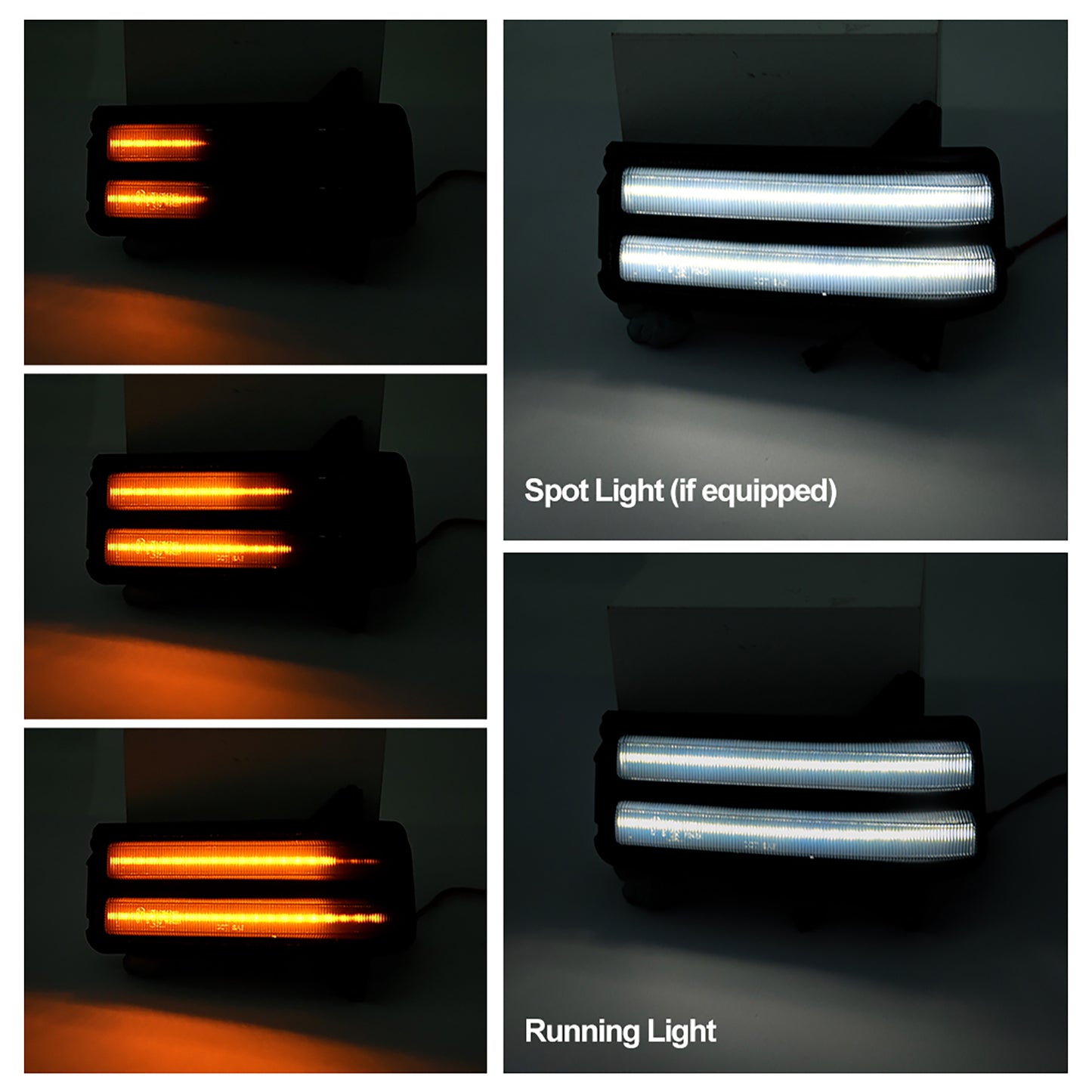 Smoked Lens Dynamic Switchback LED Towing Mirror Turn Signal Lights For 2020+ Chevrolet Silverado, GMC Sierra - NS Auto Lighting