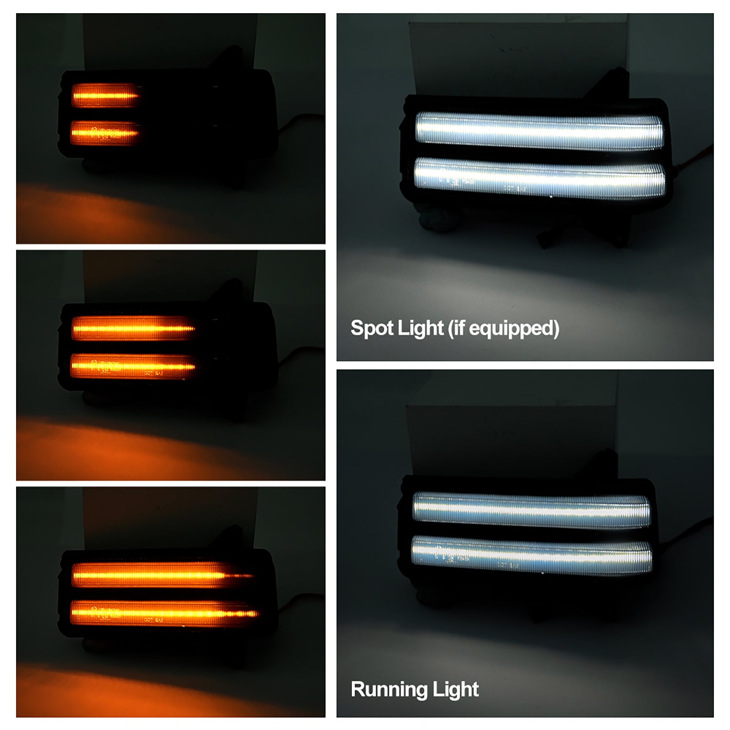 Smoked Lens Dynamic Switchback LED Towing Mirror Turn Signal Lights For 2020+ Chevrolet Silverado, GMC Sierra - NS Auto Lighting