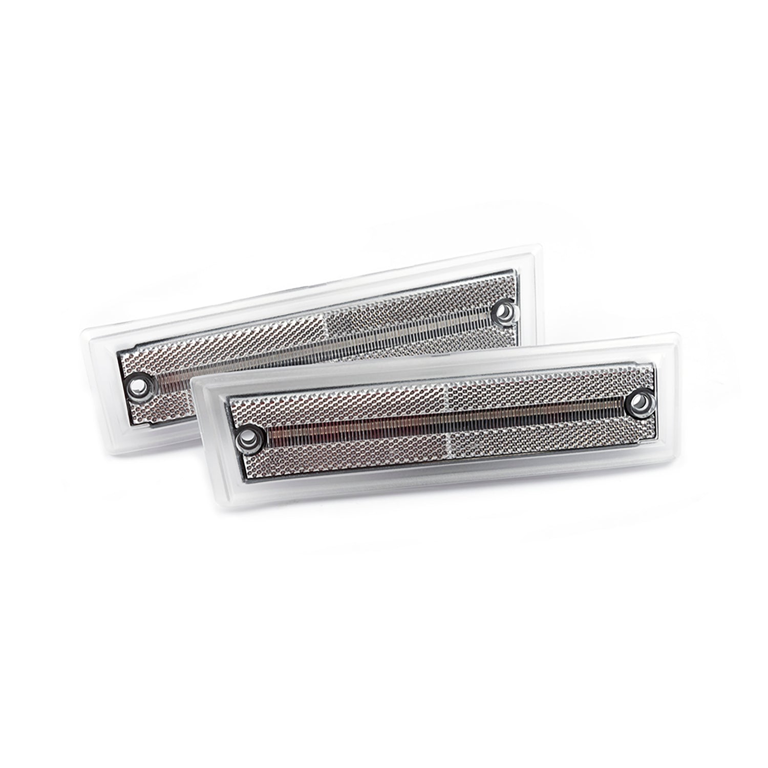Clear Lens Amber LED Front Side Marker Lights For 1981-1991 Chevrolet GMC C/K R/V Series Pickup, etc. - NS Auto Lighting