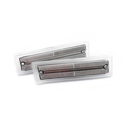 Clear Lens Amber LED Front Side Marker Lights For 1981-1991 Chevrolet GMC C/K R/V Series Pickup, etc. - NS Auto Lighting