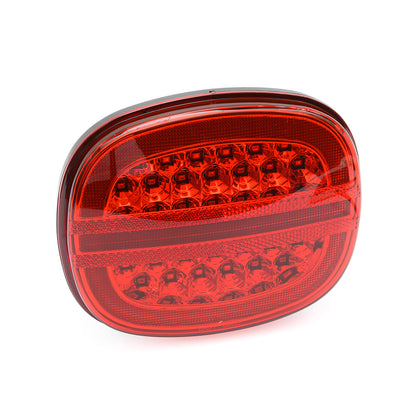 Red Lens LED Halo Tail Light Assembly For 1991-1996 Chevrolet Corvette C4 - NS Auto Lighting