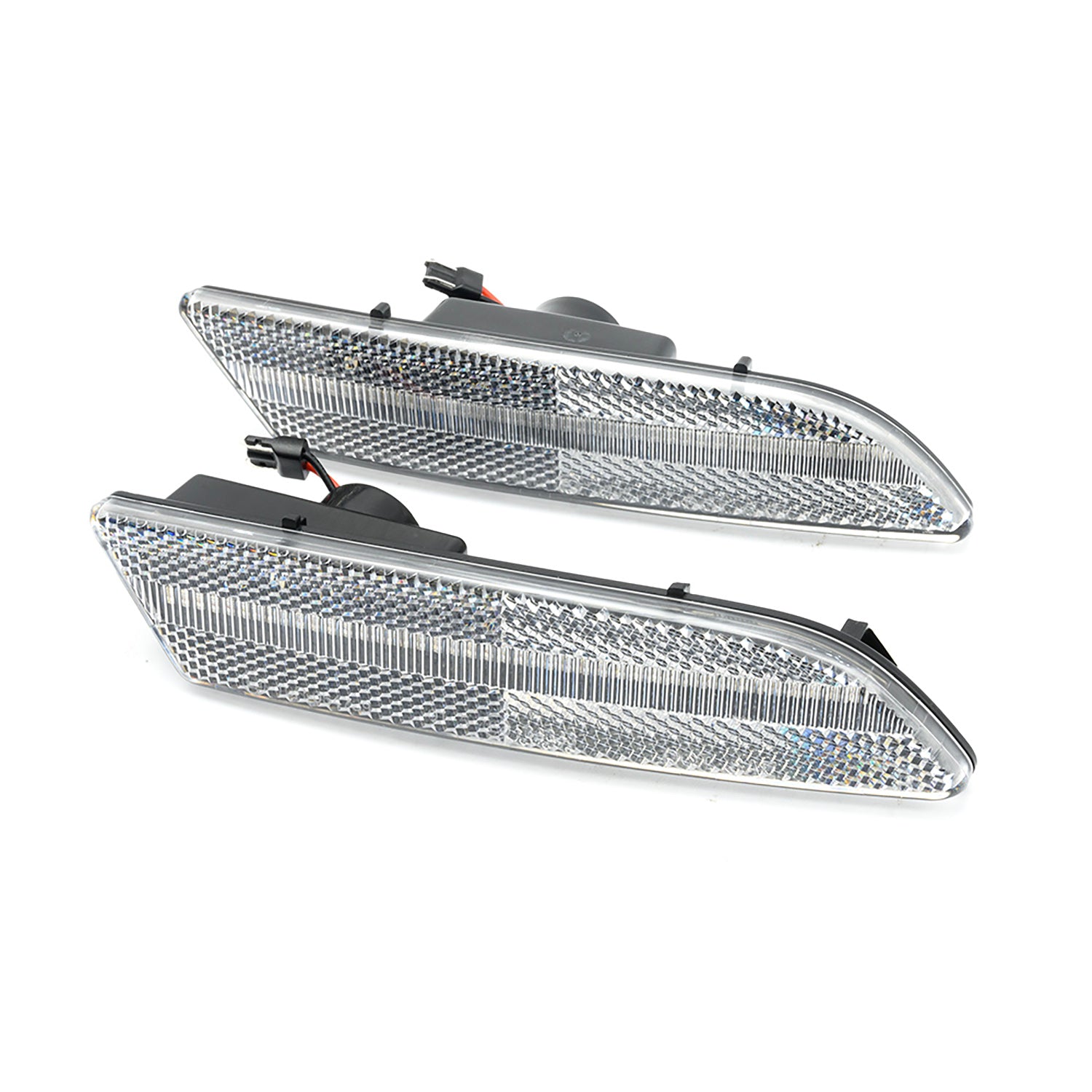 Clear Lens LED Front & Rear Side Marker Lights For 2004-2008 Chrysler Crossfire - NS Auto Lighting