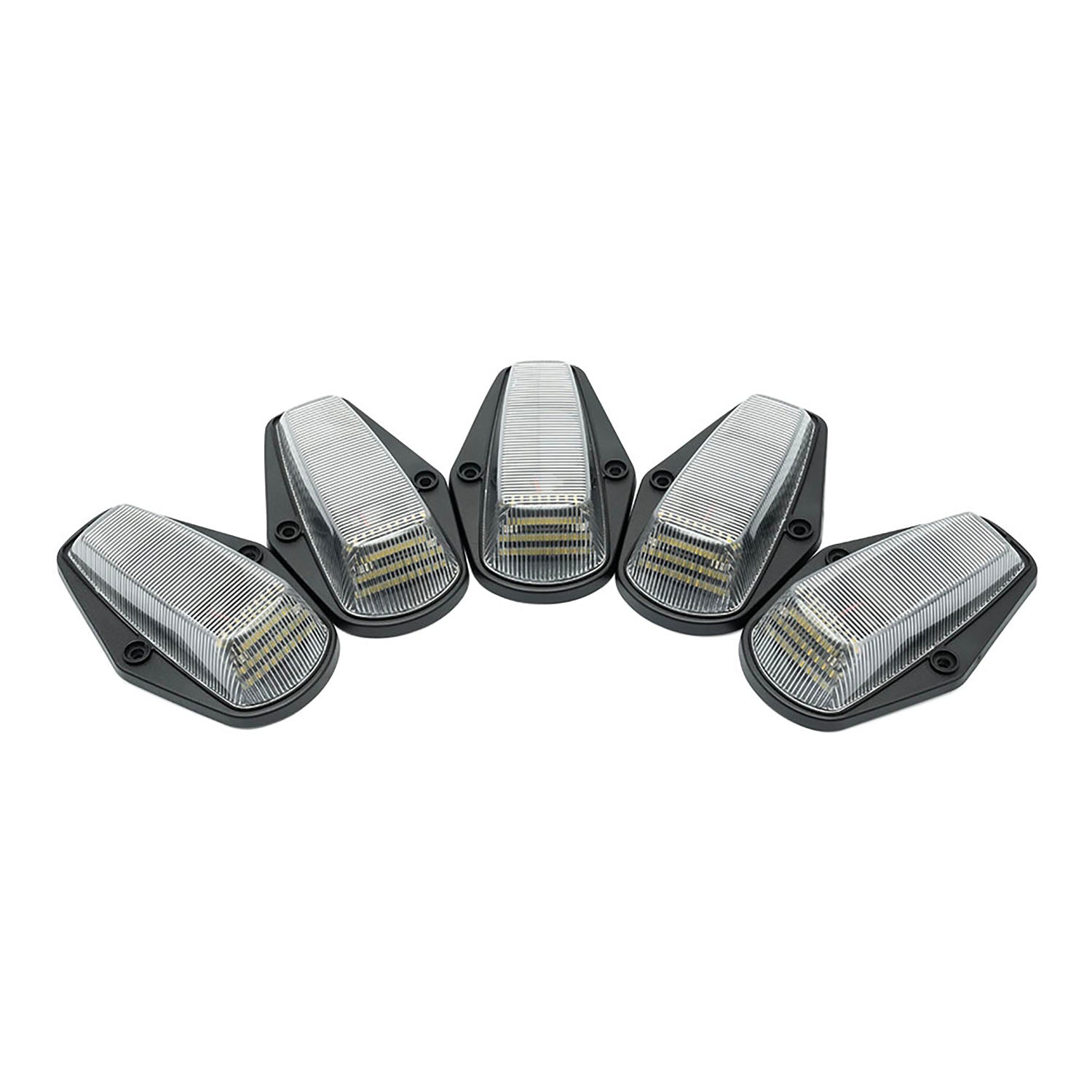 Clear Lens White LED Cab Roof Lights For 1984-1996 Ford F-Series - NS Auto Lighting