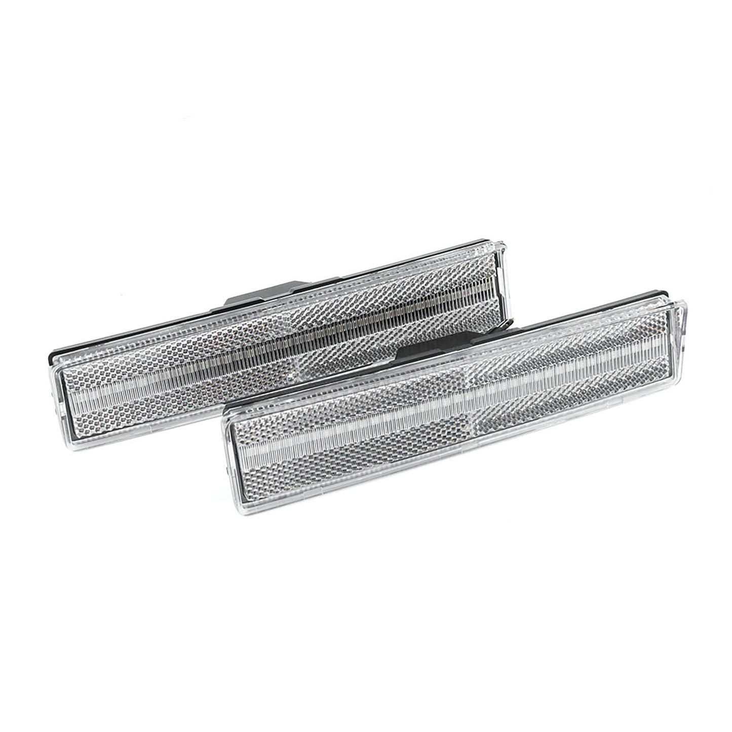 Clear Lens Amber LED Front Side Marker Lights For 1980-1986 Ford F-Series, etc. - NS Auto Lighting