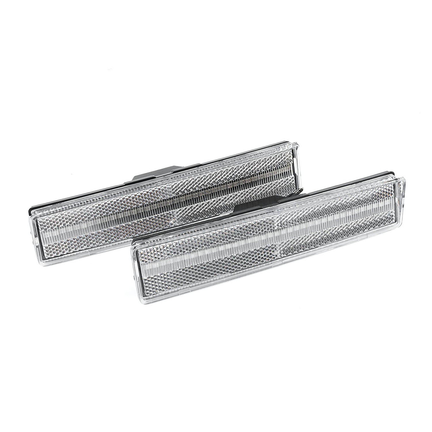 Clear Lens Amber LED Front Side Marker Lights For 1980-1986 Ford F-Series, etc. - NS Auto Lighting