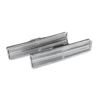 Clear Lens Amber LED Front Side Marker Lights For 1980-1986 Ford F-Series, etc. - NS Auto Lighting