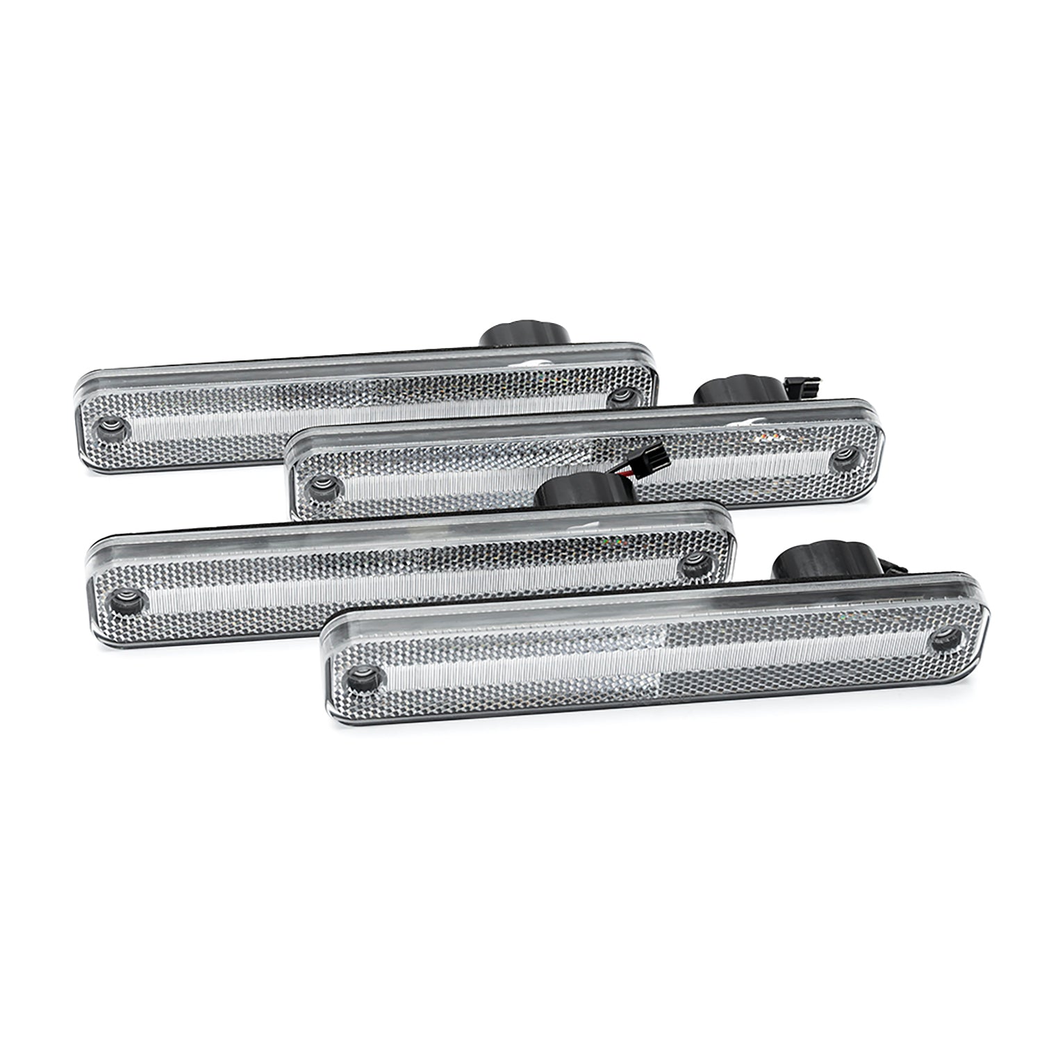 Clear Lens LED Front&Rear Side Marker Lights For 1973-1979 Ford F-Series, etc. - NS Auto Lighting