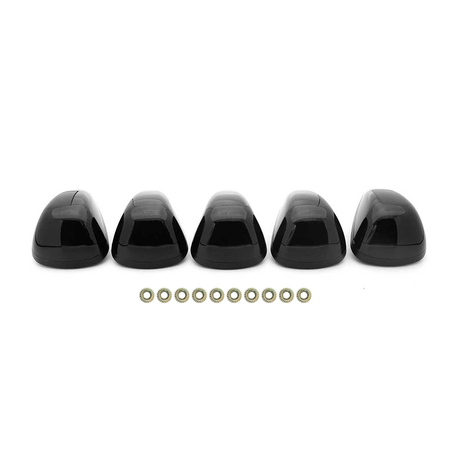 Smoked Lens White LED Cab Roof Lights For 1999-2016 Ford Super Duty, etc. - NS Auto Lighting