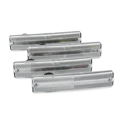 Clear Lens LED Front&Rear Side Marker Lights For Jeep CJ Series, Jeep Cherokee SJ, etc. - NS Auto Lighting