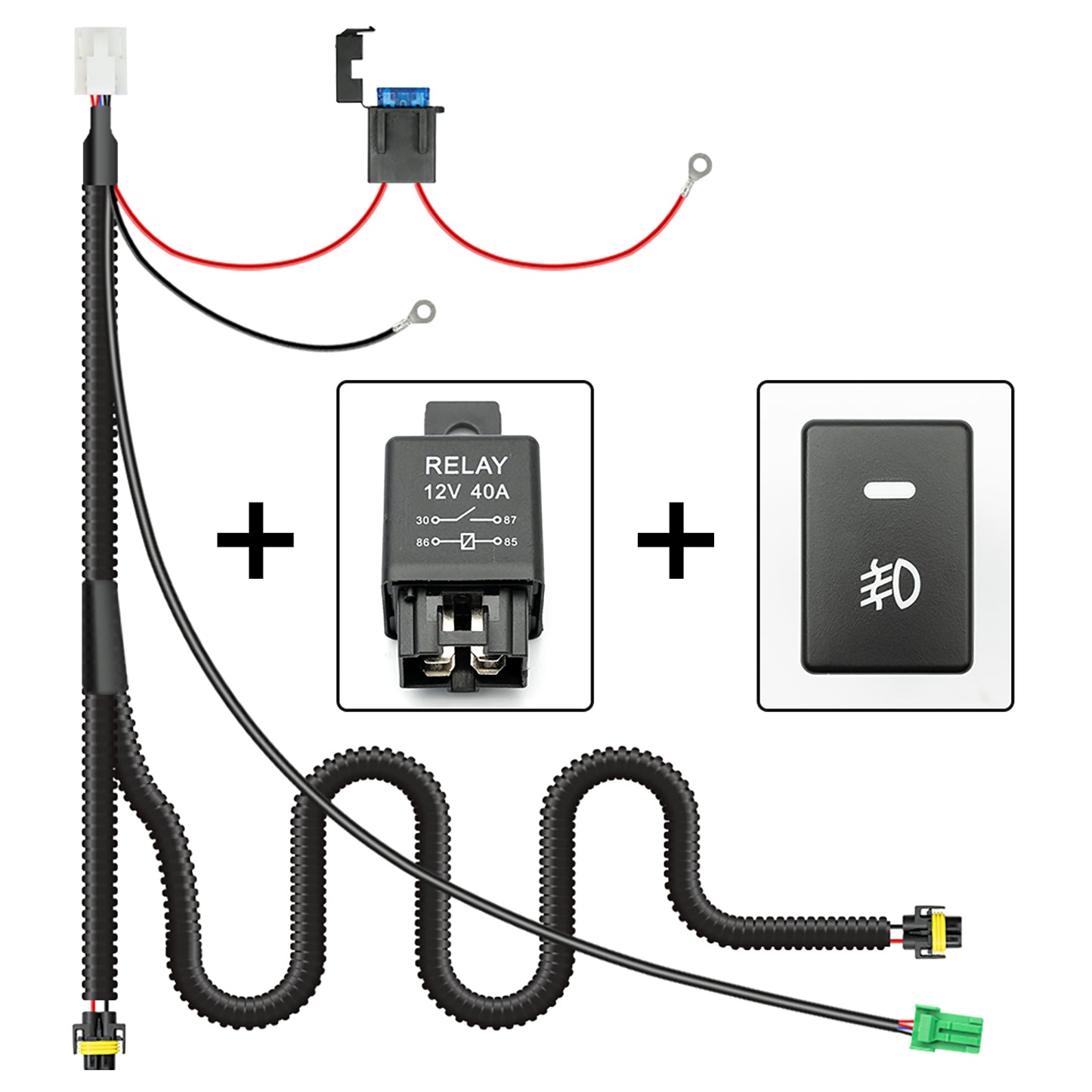 Kit de faisceau de câbles pour feux antibrouillard H8 H11 pour Toyota Tundra, Toyota Tacoma, etc.