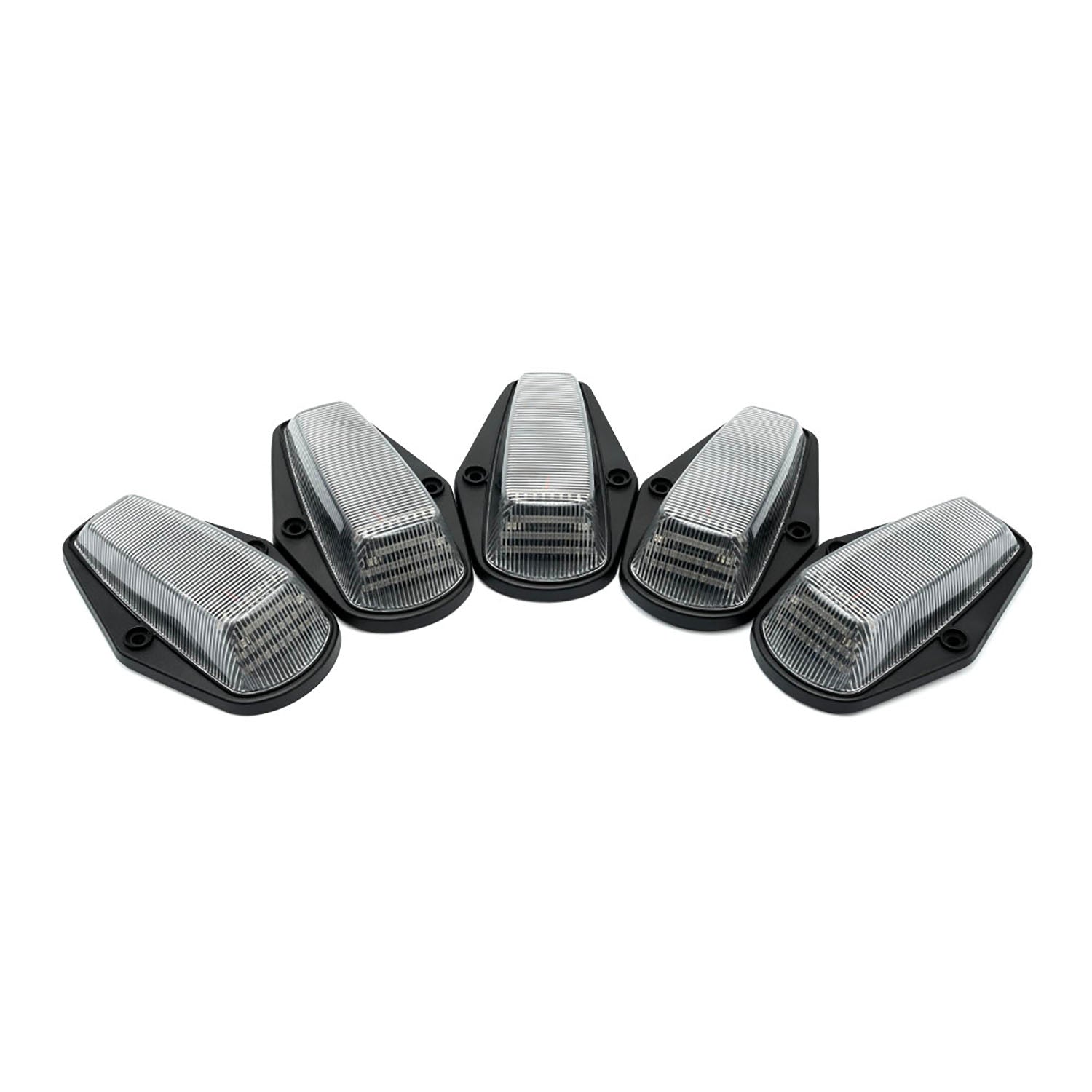 Clear Lens Amber LED Cab Roof Lights For 1984-1996 Ford F-Series - NS Auto Lighting