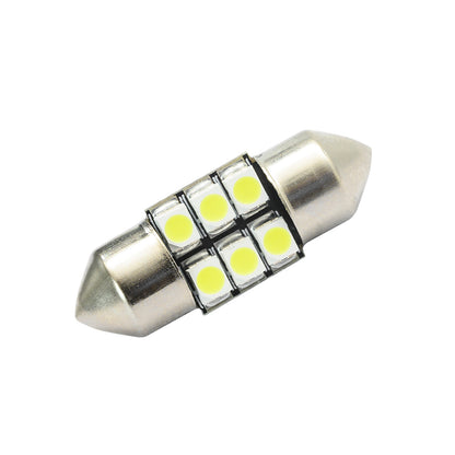 27mm 2835 6SMD Festoon LED Interior Dome Reading Light Bulbs