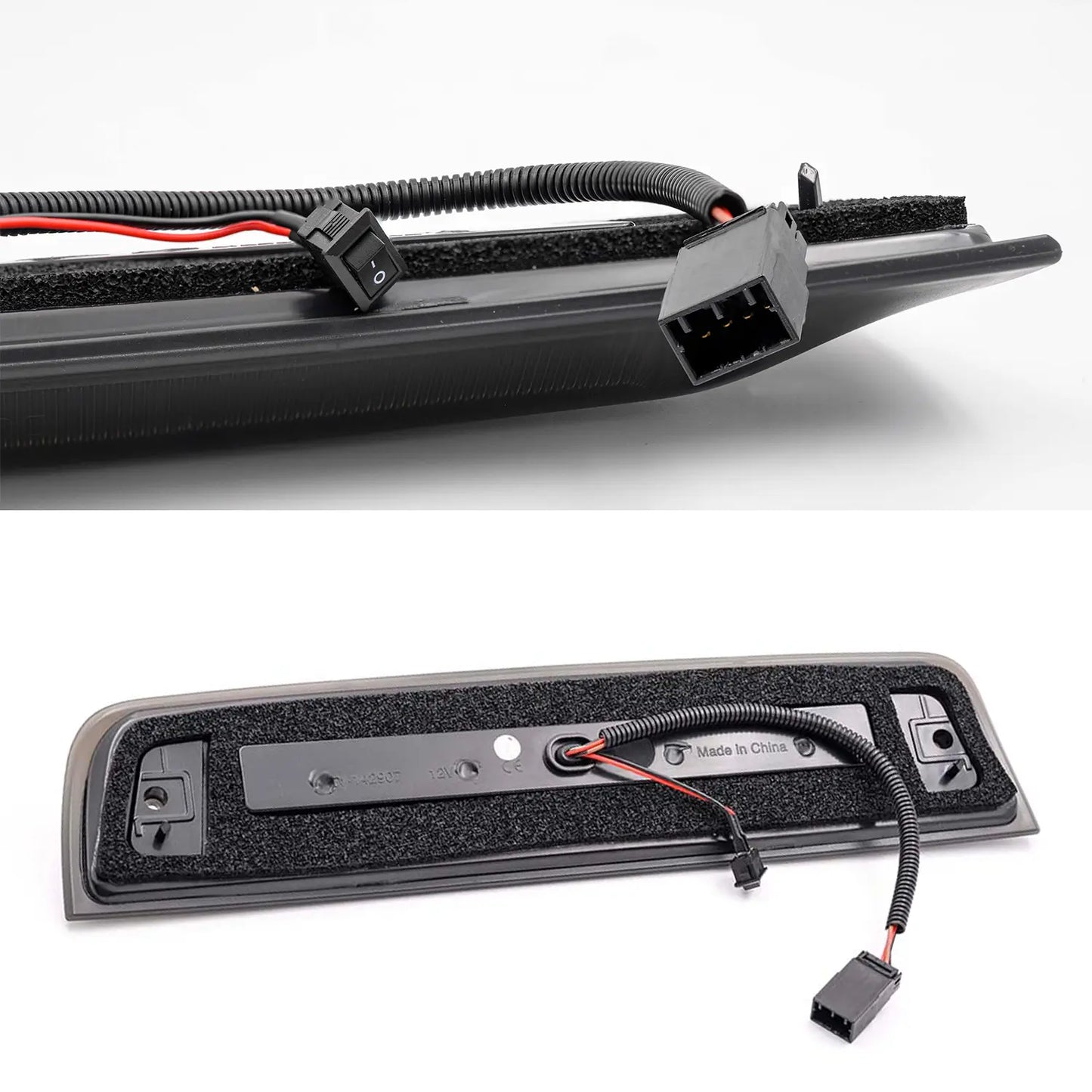 Troisième feu stop stroboscopique à LED de style F1 à lentille fumée pour Dodge Ram 2009-2018