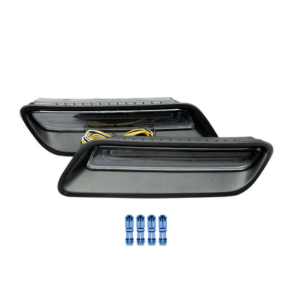 Clear Lens Dynamic Switchback LED Hood Scoop Bezel Daytime Running Lights For 2010-2022 Ram 1500 - NS Auto Lighting