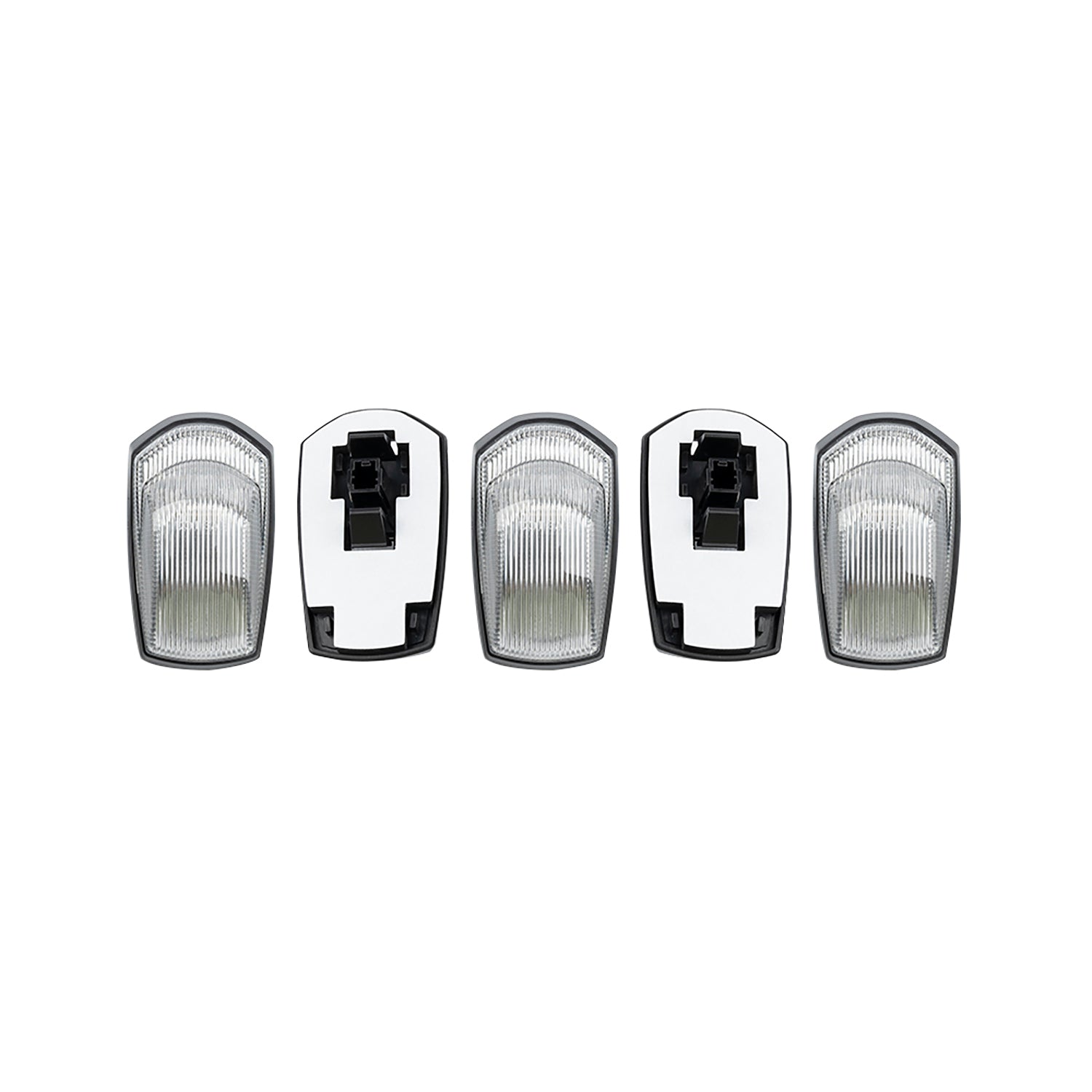 Clear Lens Amber LED Cab Roof Lights For 2017+ Ford Super Duty - NS Auto Lighting