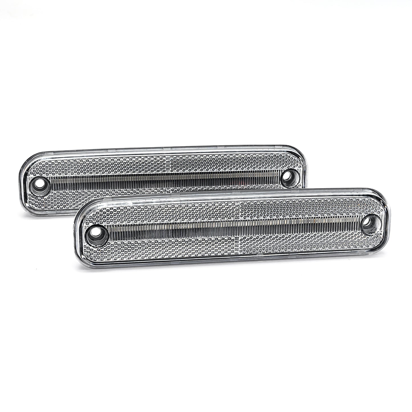 Clear Lens LED Front Bumper Side Marker Lights For 1973-1987 Chevrolet GMC C/K Series Trucks, etc. - NS Auto Lighting