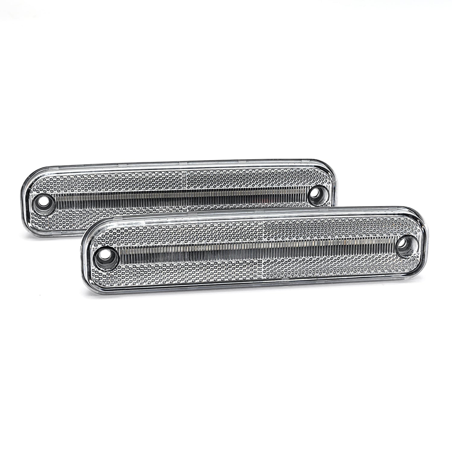 Clear Lens LED Front Bumper Side Marker Lights For 1973-1987 Chevrolet GMC C/K Series Trucks, etc. - NS Auto Lighting