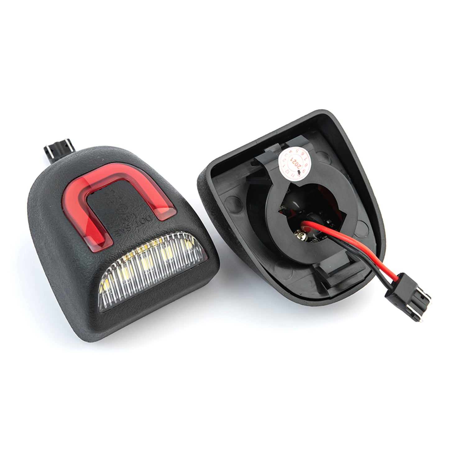 OLED U-Shaped License Plate Lights For 1999-2014 Chevrolet Silverado, GMC Sierra, etc. - NS Auto Lighting