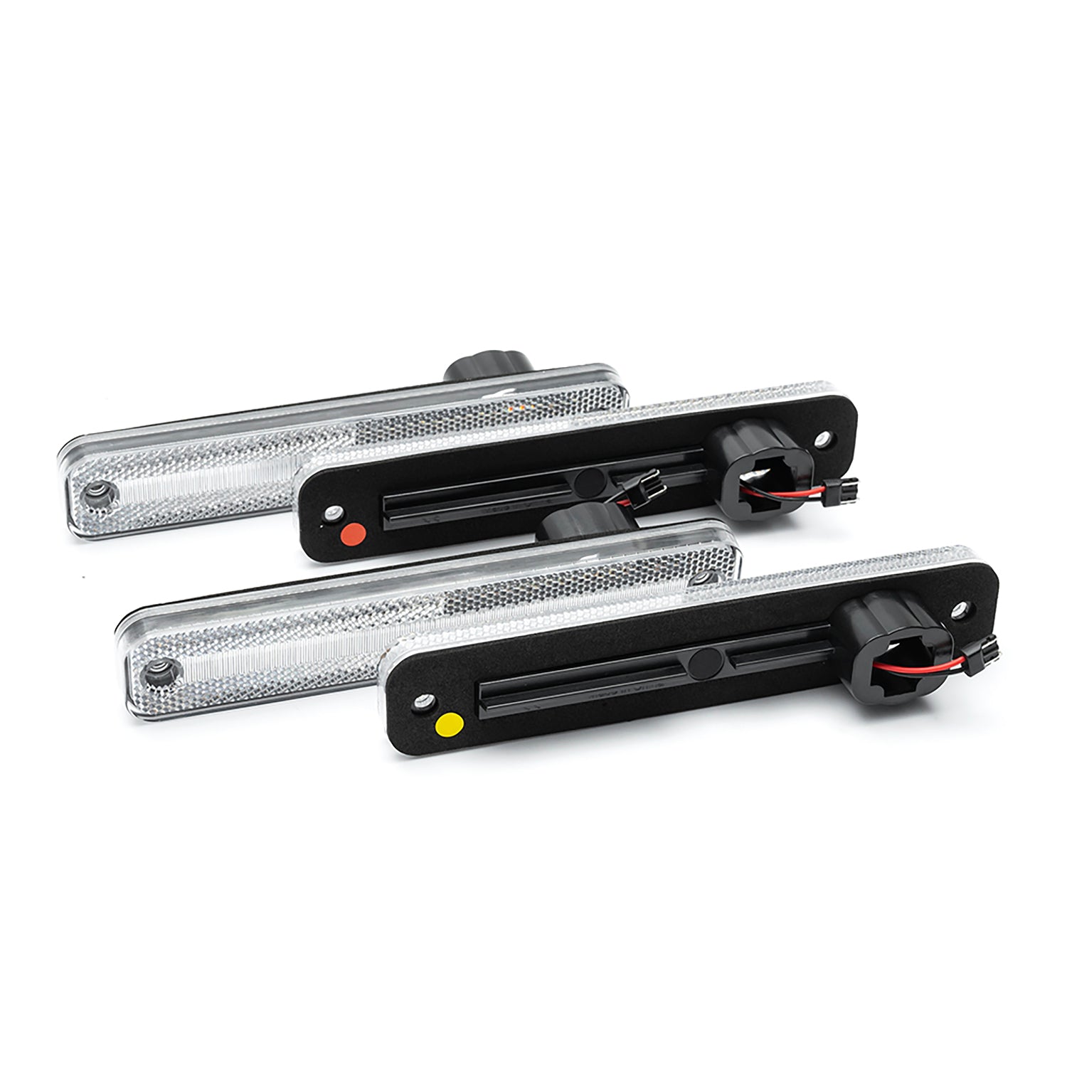 Clear Lens LED Front&Rear Side Marker Lights For 1973-1979 Ford F-Series, etc. - NS Auto Lighting