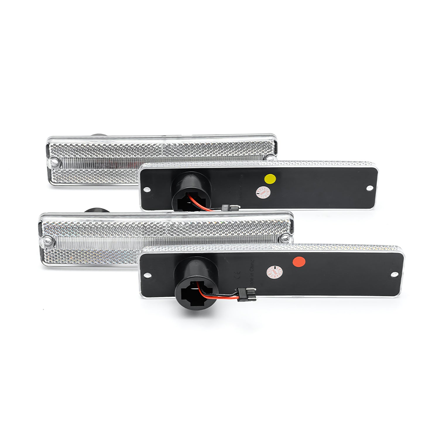 Clear Lens LED Front&Rear Side Marker Lights For Jeep CJ Series, Jeep Cherokee SJ, etc. - NS Auto Lighting
