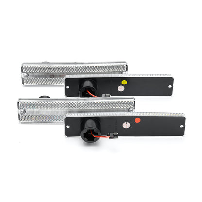 Clear Lens LED Front&Rear Side Marker Lights For Jeep CJ Series, Jeep Cherokee SJ, etc. - NS Auto Lighting