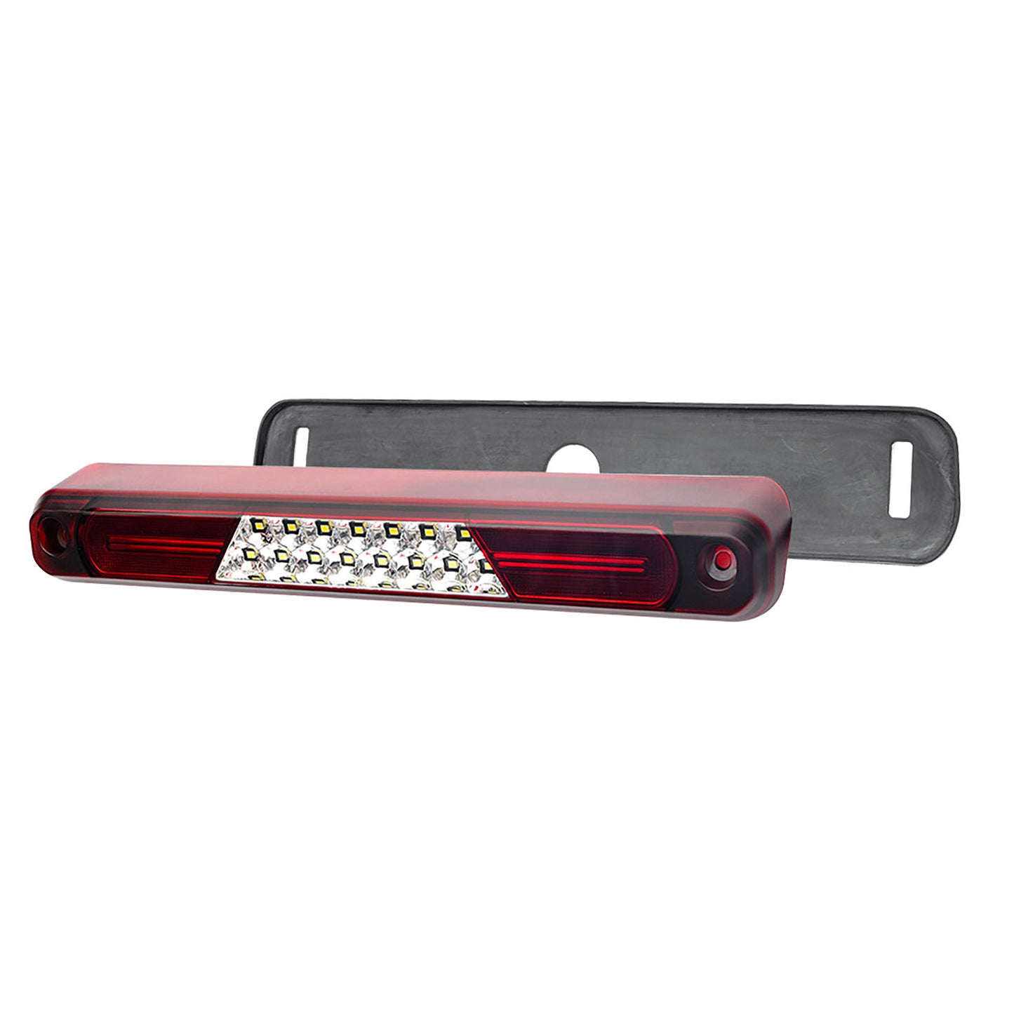 Red Lens Double C-Shaped LED Third Brake Light For 1994-2000  Chevrolet GMC Sierra C/K Series - NS Auto Lighting