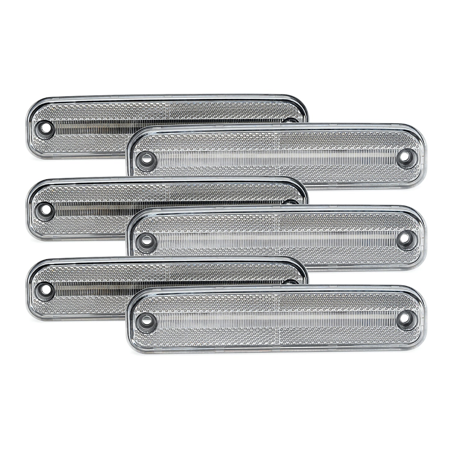 Clear Lens LED Front & Rear Side Marker Lights For 1973-1980 Chevrolet GMC C/K Series Trucks - NS Auto Lighting