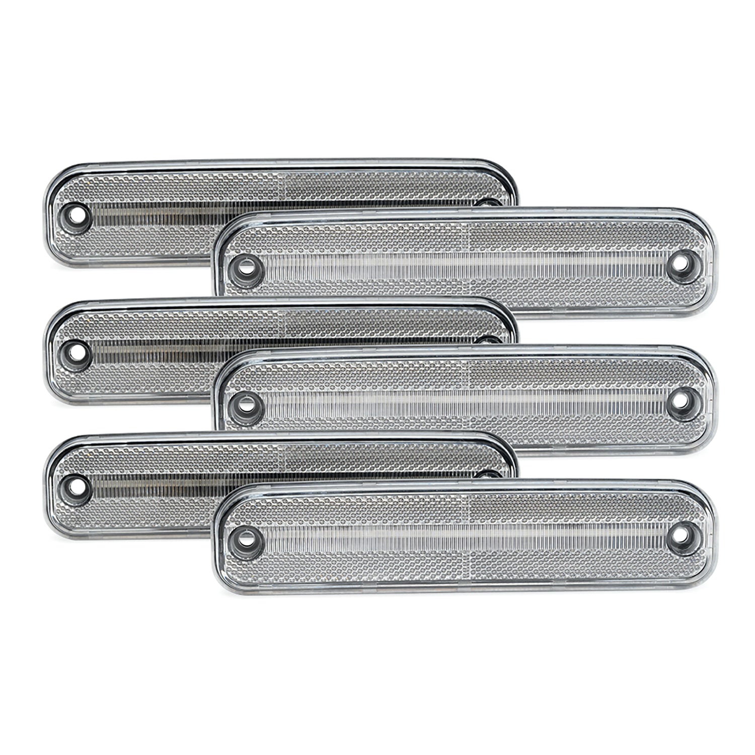 Clear Lens LED Front & Rear Side Marker Lights For 1973-1980 Chevrolet GMC C/K Series Trucks - NS Auto Lighting