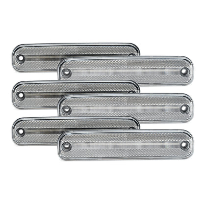 Clear Lens LED Front & Rear Side Marker Lights For 1973-1980 Chevrolet GMC C/K Series Trucks - NS Auto Lighting
