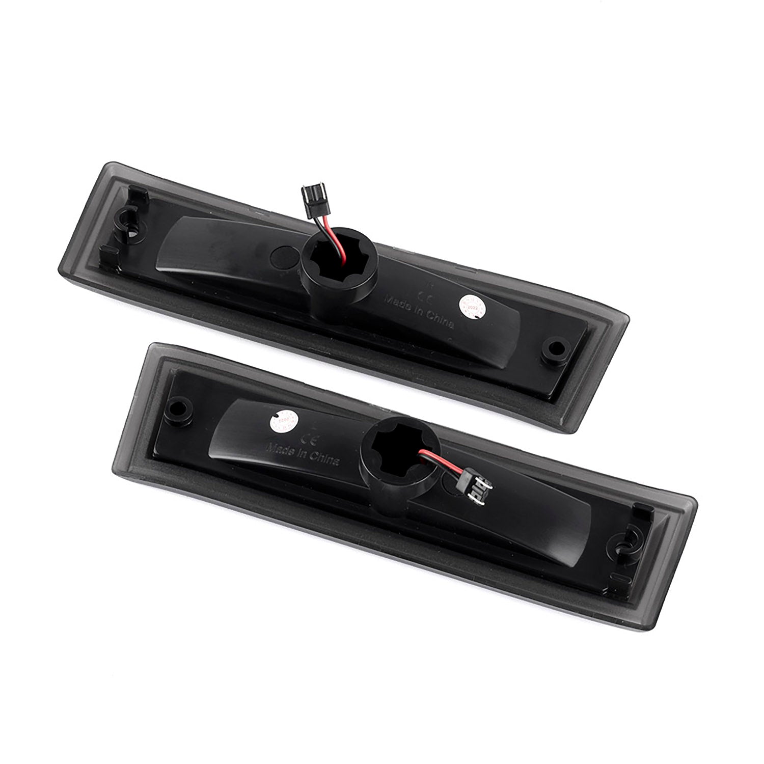 Smoked Lens Amber LED Front Side Marker Lights For 1981-1991 Chevrolet GMC C/K R/V Series Pickup, etc. - NS Auto Lighting