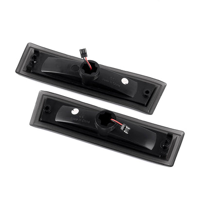Smoked Lens Amber LED Front Side Marker Lights For 1981-1991 Chevrolet GMC C/K R/V Series Pickup, etc. - NS Auto Lighting