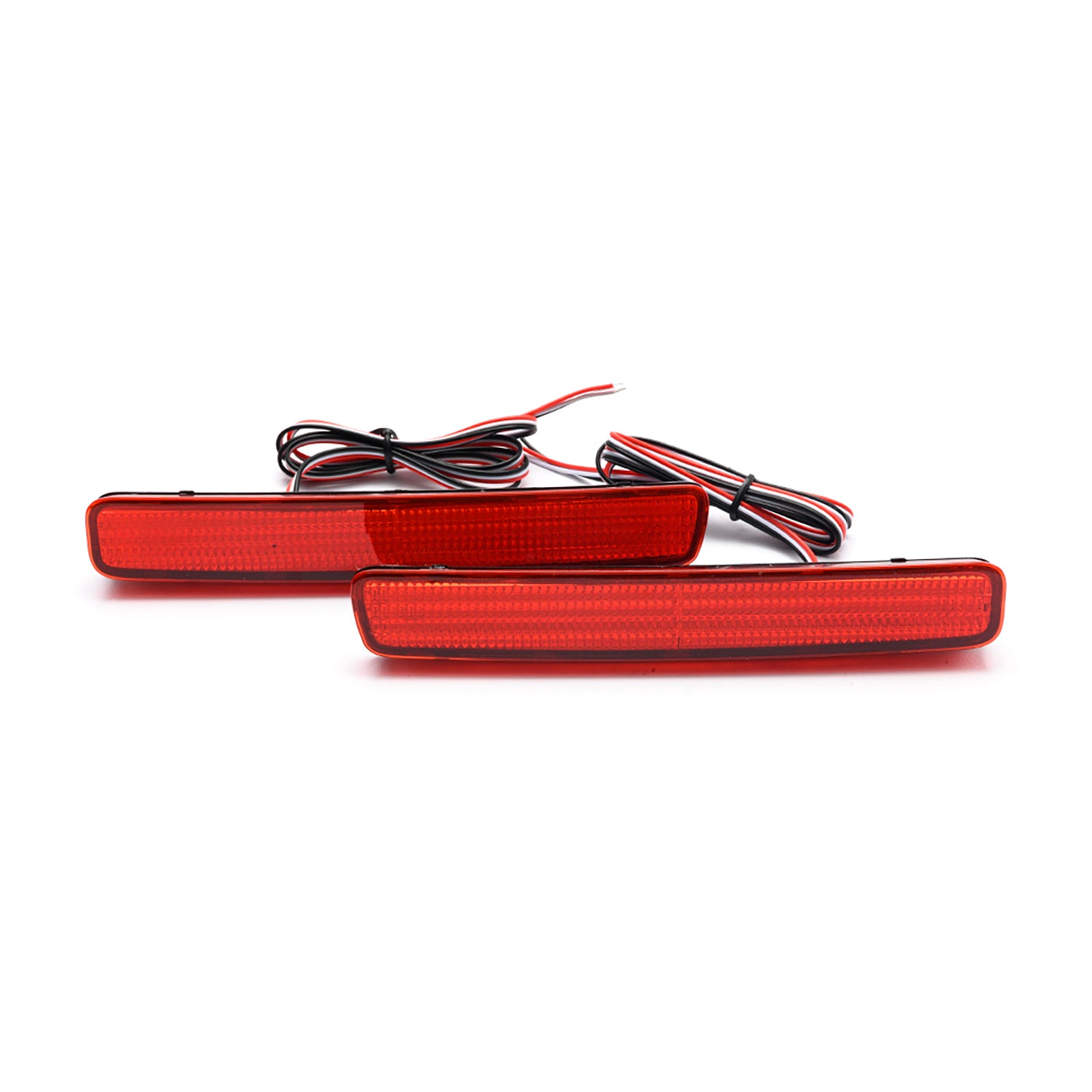 Red Lens LED Rear Bumper Reflector Lights For 2023+ Toyota GR Corolla, etc. - NS Auto Lighting