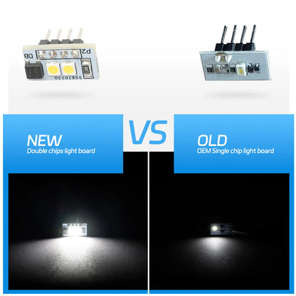 2PCS LED AUDI Interior Ambient Footwell Door Panel Light Replacement Module