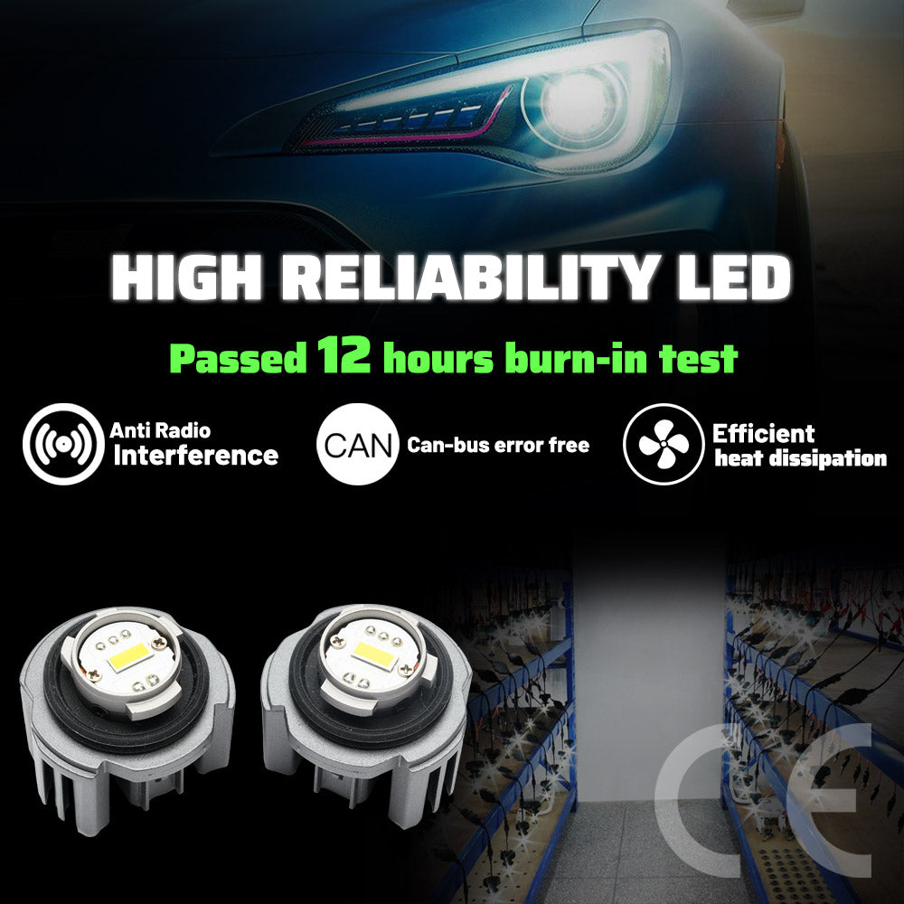 Amber L1B LED Front Fog Light Bulb Module for Toyota, Honda Vehicles(2pcs)